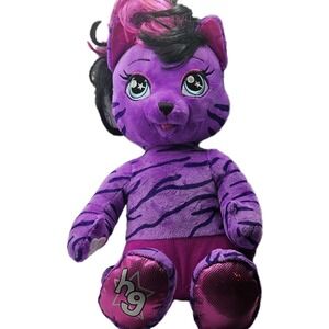 Build A Bear BAB Honey Girls Teegan Tiger Plush Purple Stuffed Animal Approx 20"